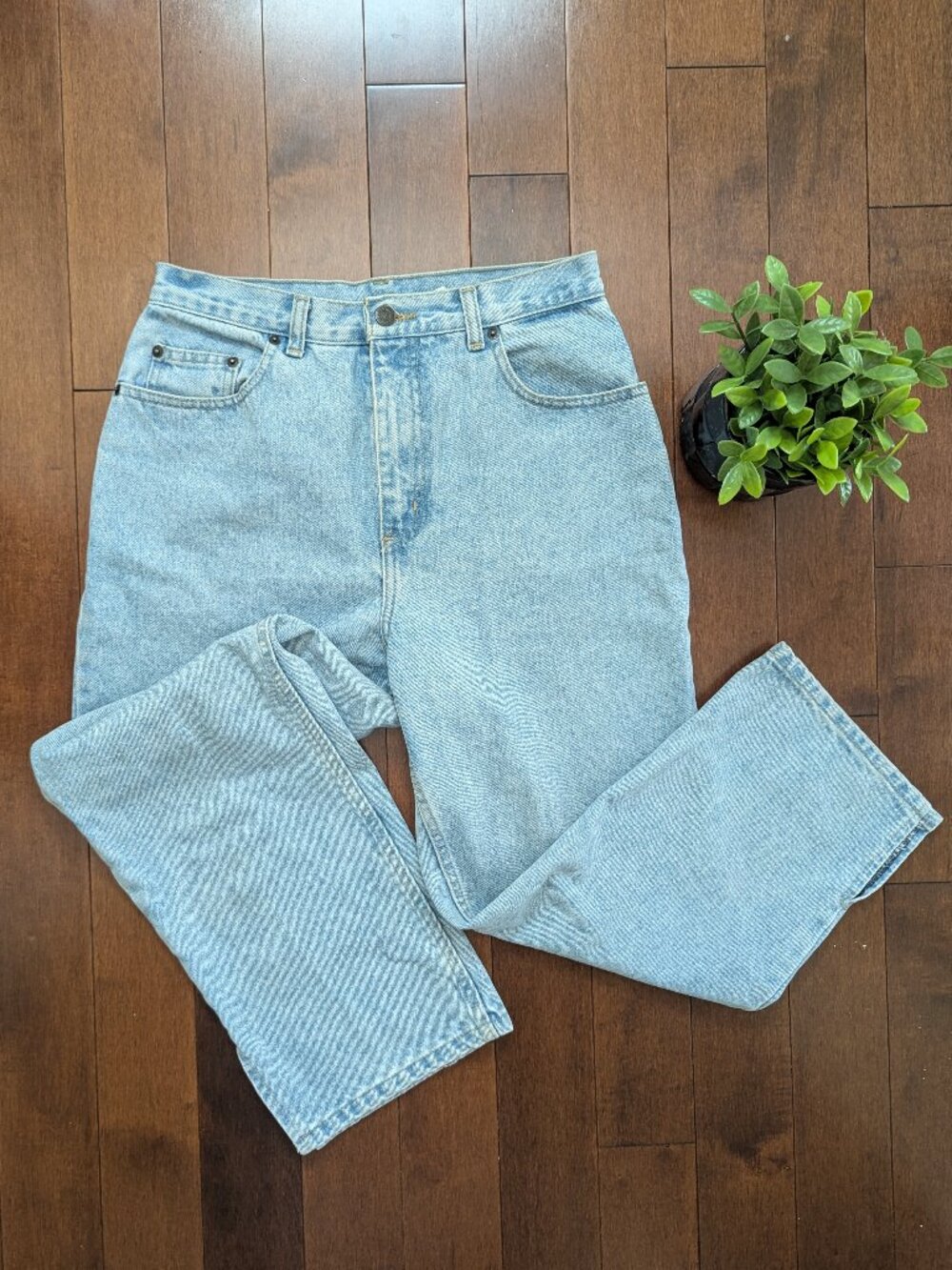 BILL BLASS SLIT DETAIL VINTAGE ANKLE CUT JEANS